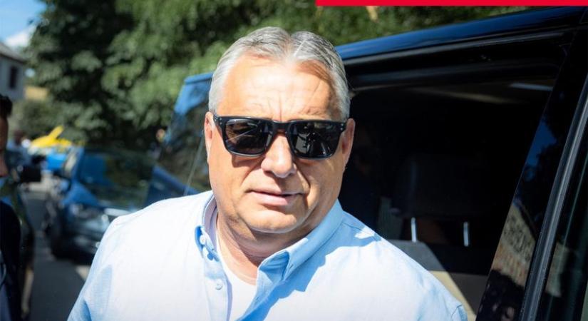 Orbán Viktor: szelfi után, beszéd előtt