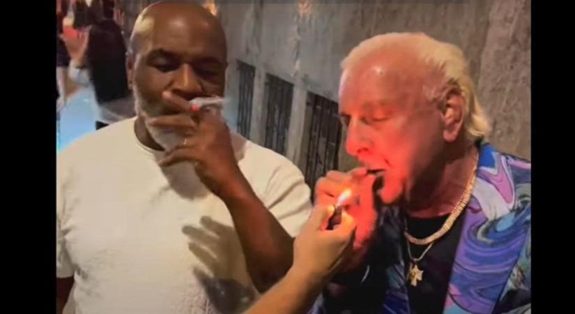Mike Tyson a pankrátor barátjával drogozott az utcán - videó