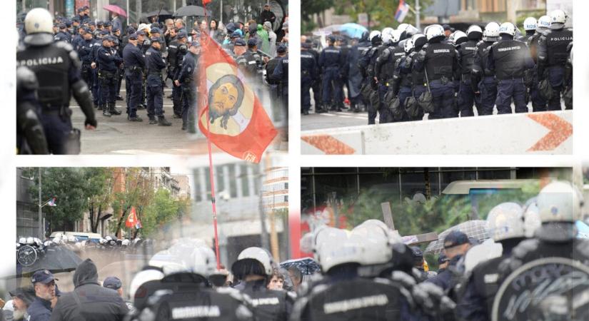 Káosz az Europride felvonulása körül, káosz Belgrád utcáin