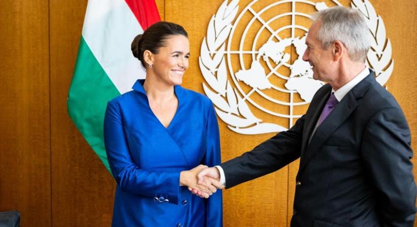 Novák Katalin köszöntötte az ENSZ közgyűlésének magyar elnökét