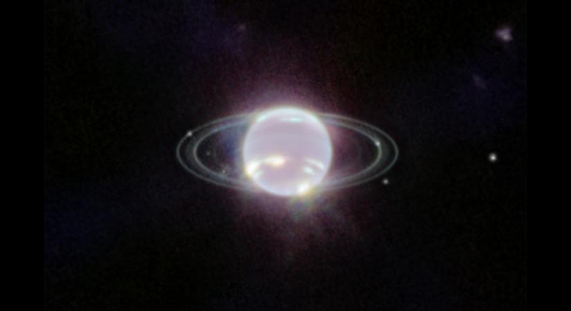 A Neptunusz és gyűrűi a Webb-űrteleszkóp szemén át