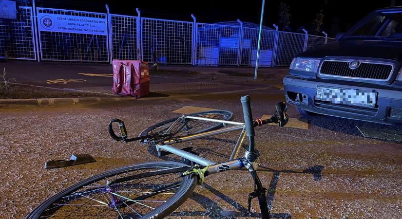 Elütöttek egy kerékpáros futárt Debrecenben
