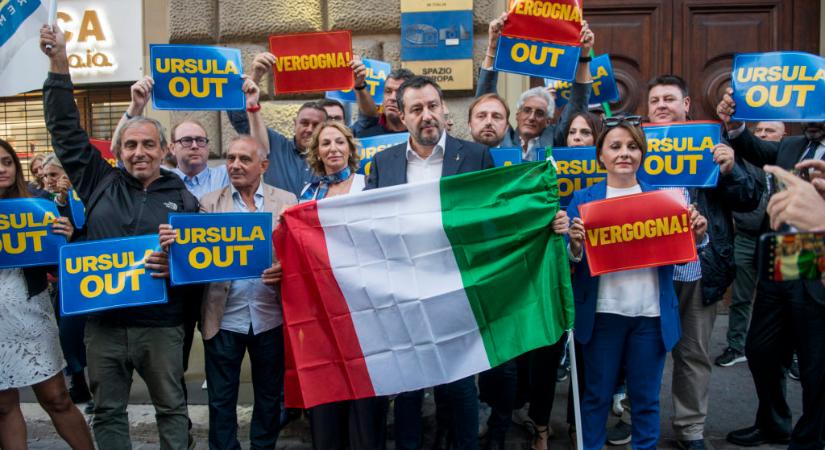 Olasz választások – Matteo Salvini utcai tiltakozásra szólította fel a jobboldalt az Európai Bizottság római székházánál