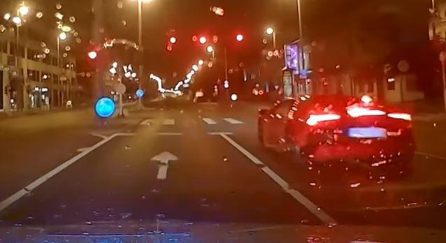 A Váci úton vagánykodott egy 17 éves fiú az apja Lamborghinijével, a rendőrök hamar lecsaptak rá
