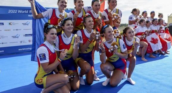 A román női nyolcas is világbajnok lett az evezős-vb-n