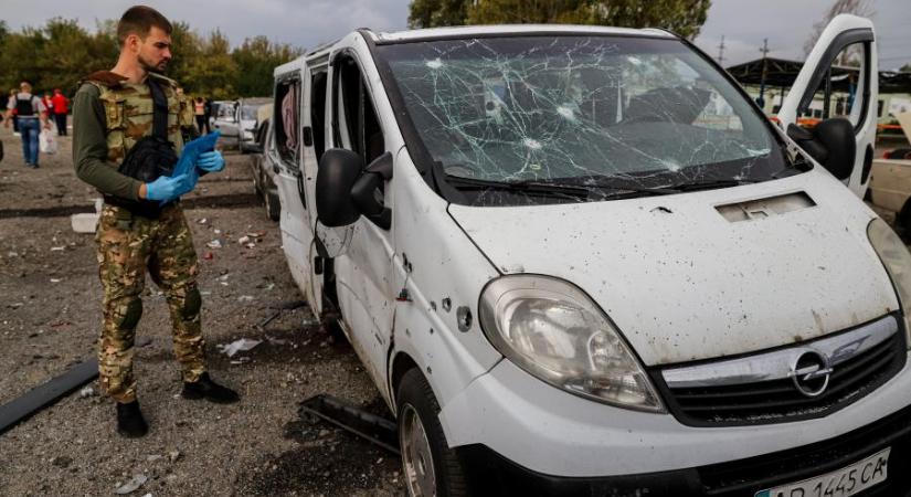 Rakétacsapás ért egy humanitárius konvojt Zaporizzsja közelében, legalább 23 ember meghalt (fotók)