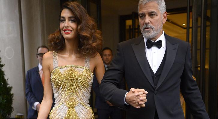 A-listás sztároktól hemzsegett George Clooney és felesége jótékonysági eseménye