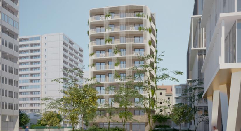 54 lakásos társasház épülhet a leendő Psota Irén park mellett