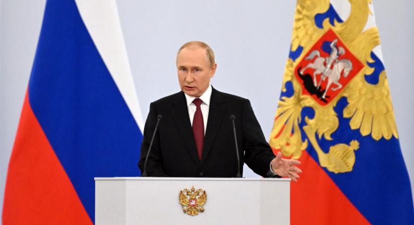 Vlagyimir Putyin aláírta a megszállt ukrajnai területek Oroszországhoz csatolásáról szóló "megállapodásokat"
