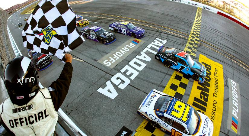 NASCAR: Célfotóval nyert Allmendinger, nem jött össze Gragsonnak a rekorddöntés Talladegán