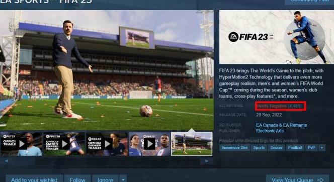 Alaposan lehúzták Steamen a PC-s FIFA 23-at durva bugok és fagyások miatt!