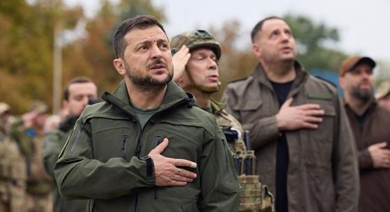 Zelenszkij: Folytatódik az ukrán területek visszafoglalása
