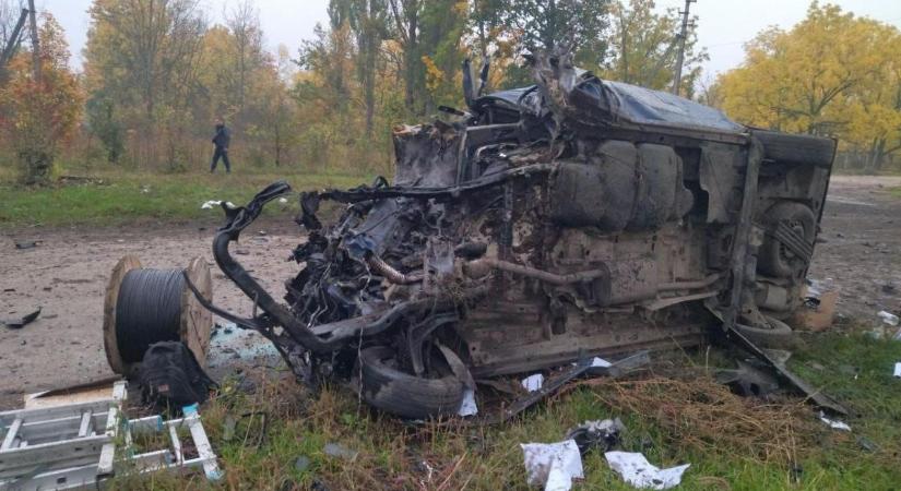 Aknán robbant fel az Ukrtelecom autója Szumi megyében, a sofőr meghalt