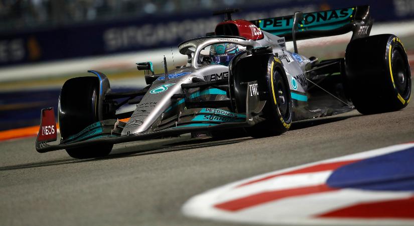 F1: Russell csalódott, nyerhetett volna a Mercedes