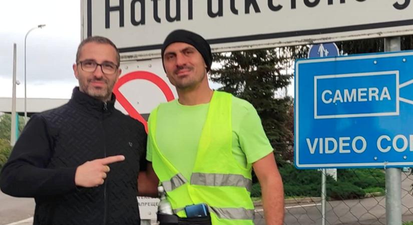 Megígérte, teljesítette: az ukrán határig futott Péter a beteg kárpátaljai kislányért