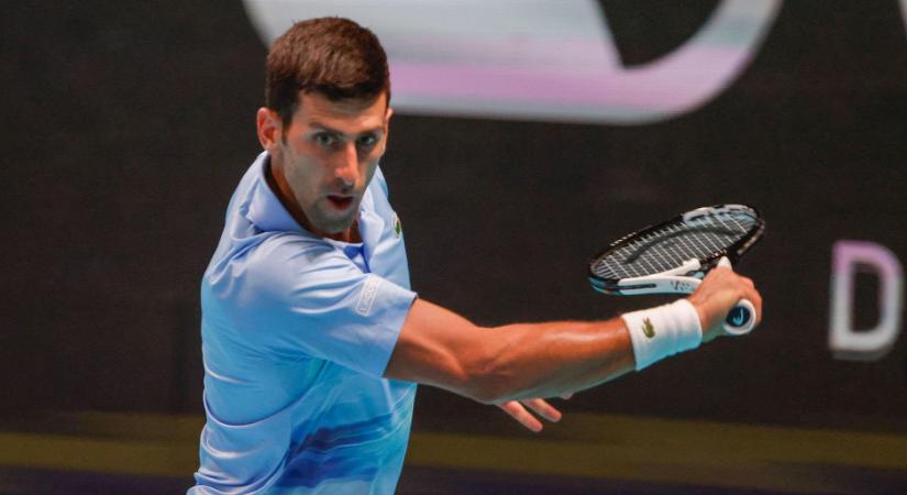 Djokovic könnyed játékkal nyolcaddöntős az asztanai tenisztornán