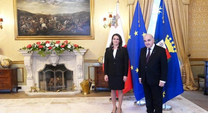 Novák Katalin találkozója a máltai államfővel