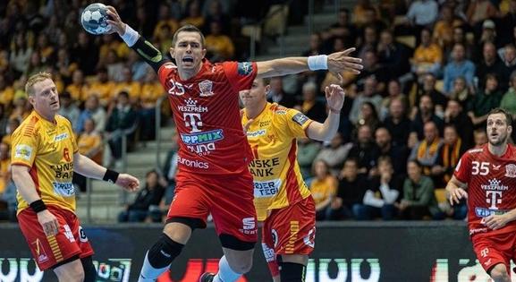 Bravúros veszprémi siker a férfi kézilabda Bajnokok Ligájában a dán bajnok otthonában