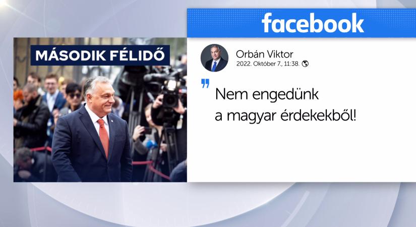 Orbán Viktor: Nem engedünk a magyar érdekekből
