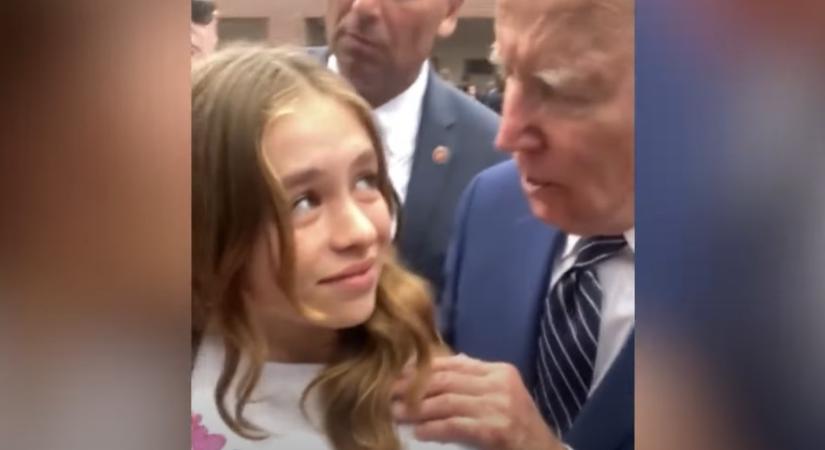 Videón, ahogy Joe Biden randizási tippeket ad egy kislánynak (videó)