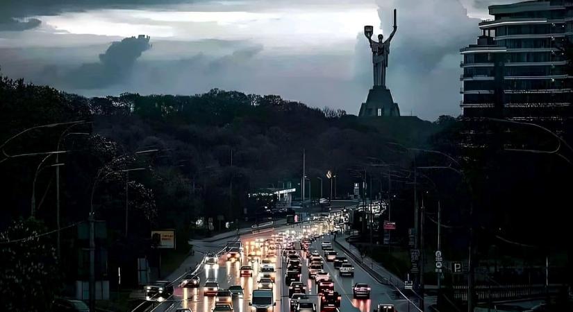 Sötétségbe borult az ukrán főváros