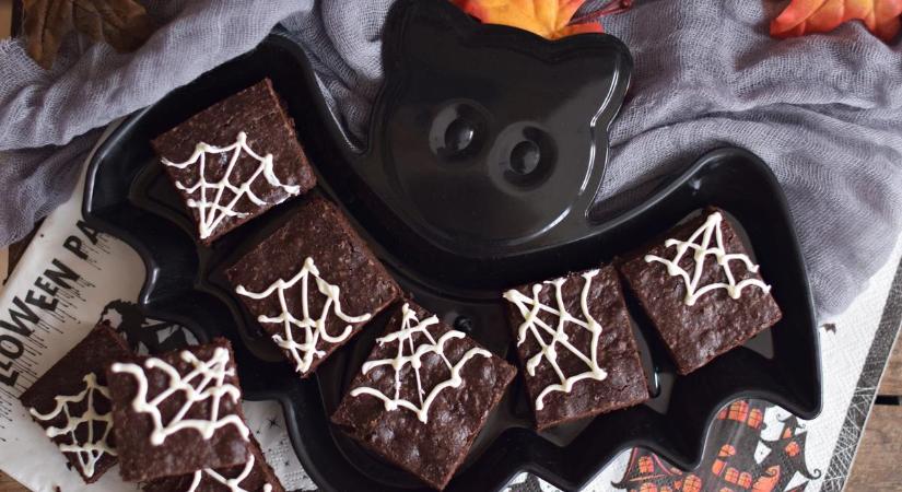 Rupáner-konyha: Halloween-i pókhálós brownie - recept