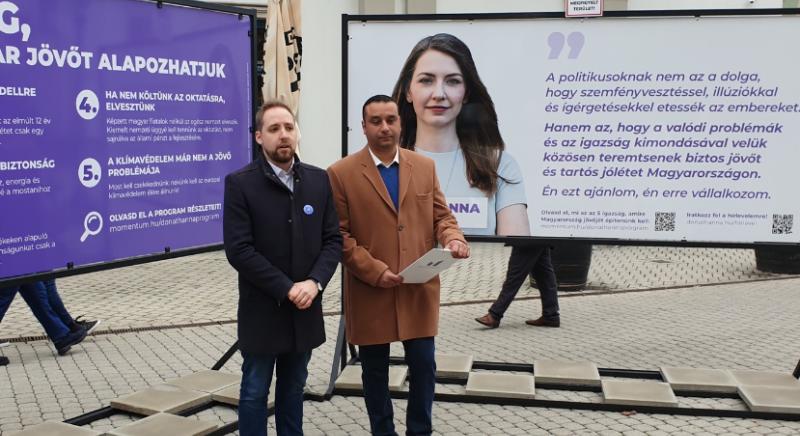 Donáth Anna arcával indít Igazságkiállítást a Momentum, Egerben is láthatóak a plakátok