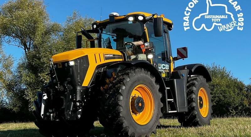 A „Legfenntarthatóbb traktor 2023” díj győztese a JCB Fastrac 4220 iCon