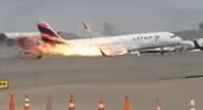 Tűzoltójárművel ütközött és kigyulladt egy felszálló A320neo