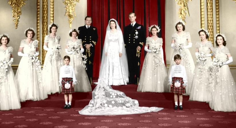 75 éve házasodott össze II. Erzsébet és Fülöp herceg, íme pár korabeli felvétel a világraszóló esküvőről