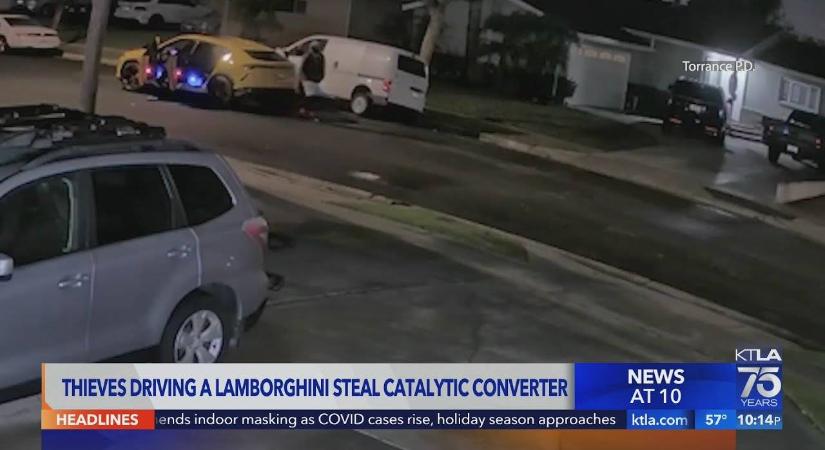 Lamborghinivel mentek katalizátort lopni Kaliforniában