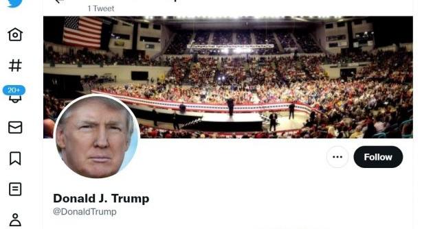 Visszaállította a Twitter Donald Trump fiókját