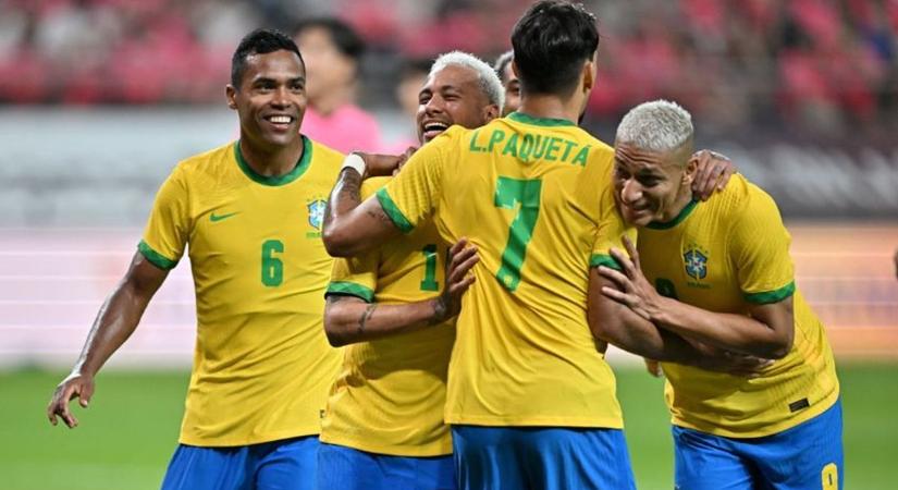 Jó hangulatban készül a brazil labdarúgó-válogatott