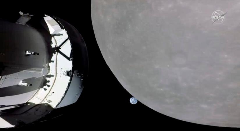NASA: a Holdtól 130 kilométerre járt az Orion űrhajó