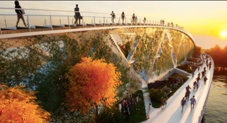 Függőkert és kilátó is épülne az új szegedi Tisza-hídra