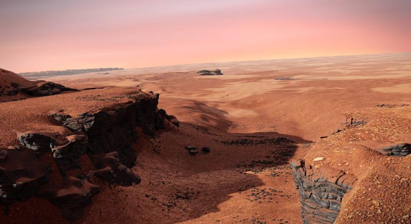 Immár biztos: hatalmas, kiszáradt tó található a Marson