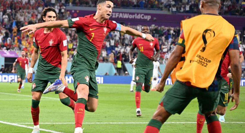 Ronaldo vb-rekorder lett, Portugália legyőzte a nagyot küzdő Ghánát
