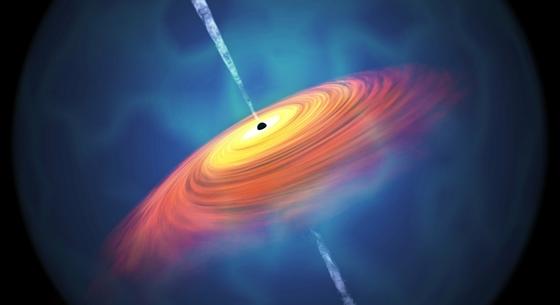 Megcéloztak egy szupermasszív fekete lyukat, fényes sugárzás tört ki belőle