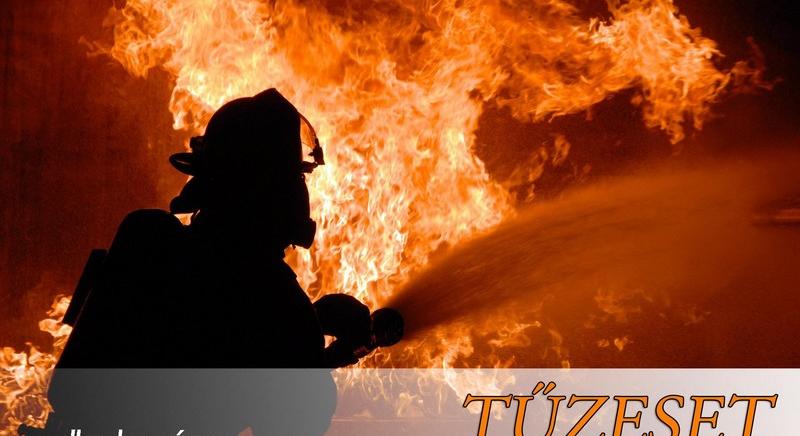 Tűz van egy szeméttelepen Győrnél