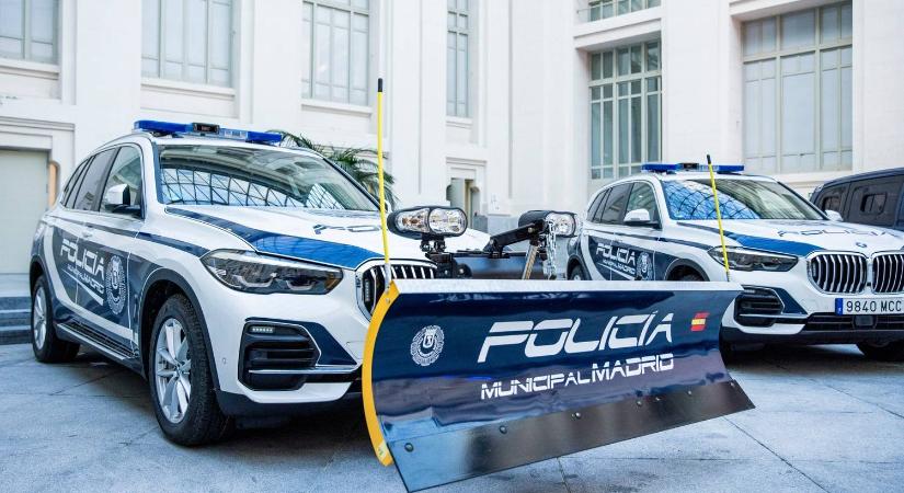 Új rendőr BMW-k Madridban