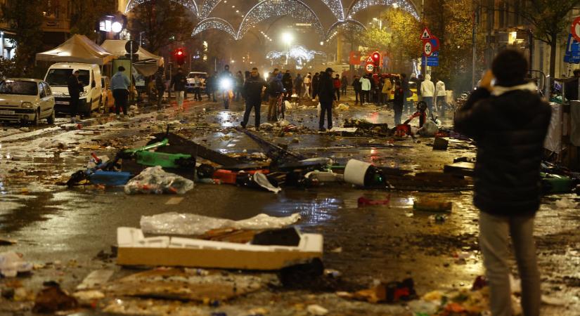Véres utcai háború Brüsszelben, bevándorlók a belga vereséget és a marokkói győzelmet tombolással ünneplik - fotók, videók