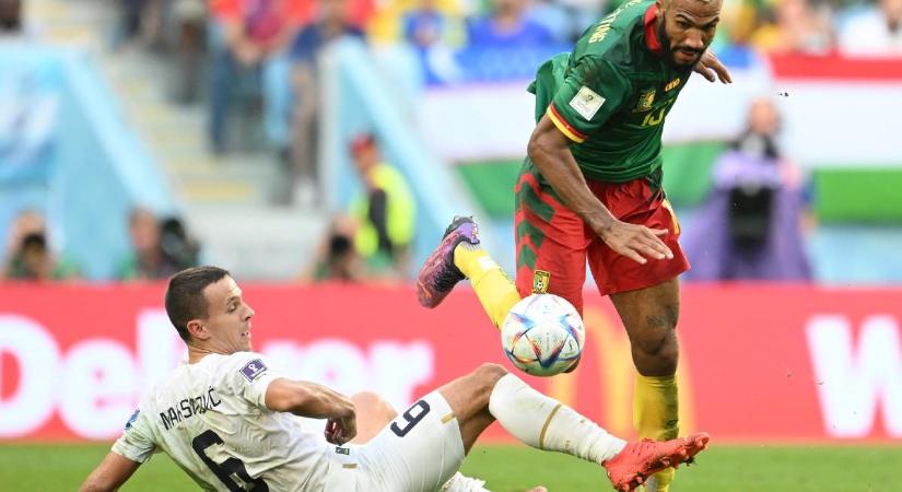 Vb 2022: hiába fordított és vezetett kettővel Szerbia, csak ikszelt Kamerunnal