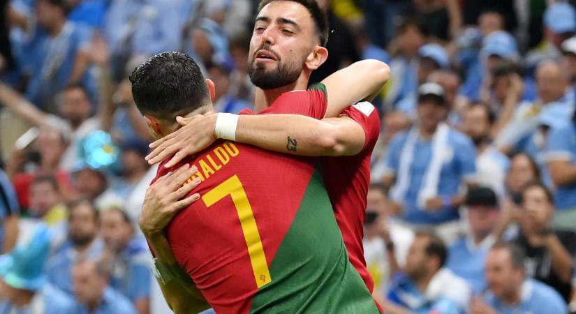 Foci-vb: ezúttal Ronaldo helyett Bruno Fernandes volt a portugál hős