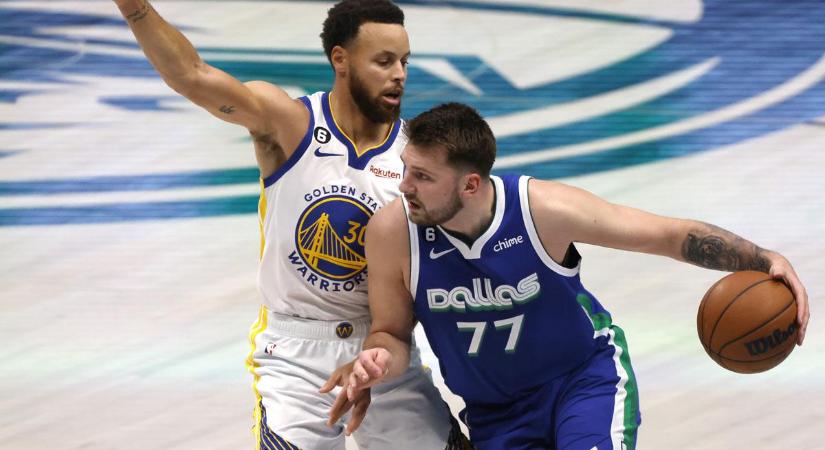 NBA: Doncic tripla duplával vezette győzelemre a Dallast Curryék ellen