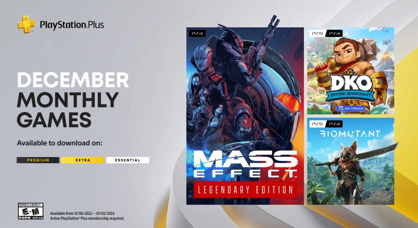 Mass Effect Legendary Edition és Biomutant a PS Plus decemberi ingyen játékai között