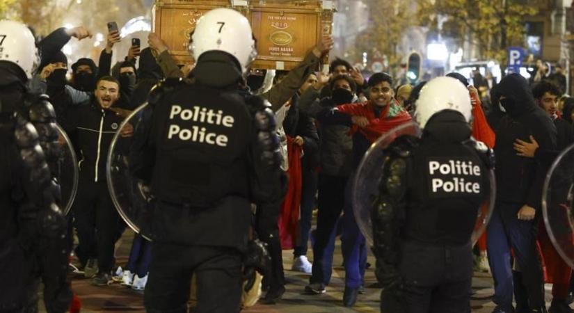 Ismét zavargások törtek ki Brüsszel utcáin