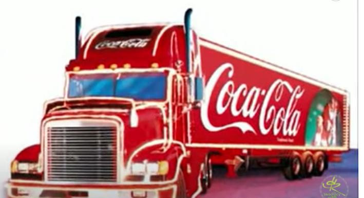 Szomorú karácsony: kigyulladt a Coca-Cola ünnepi kamionja Romániában – videó