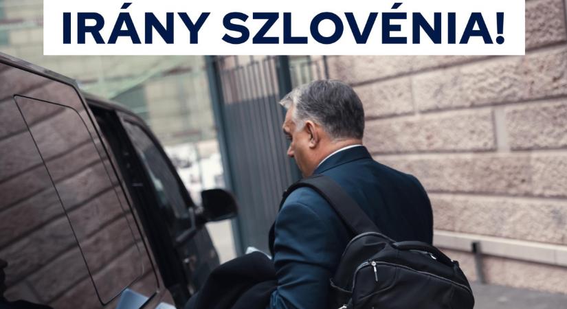 Orbán Viktor elindult Szlovéniába