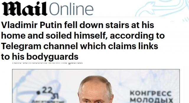 „Vlagyimir Putyin leesett a lépcsőn, és bekakált” – alulmúlta önmagát a brit bulvár