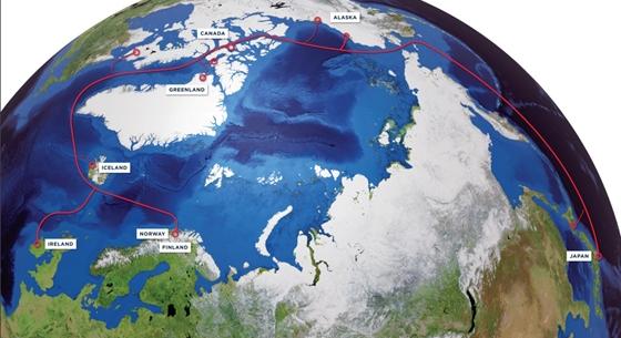 A sarkvidék alatt futna egy kábel Európa és Japán között, gyorsabb lehet tőle az internet